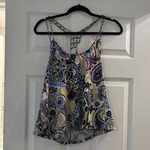 WOMENS PAISLEY PRINT TANK TOP